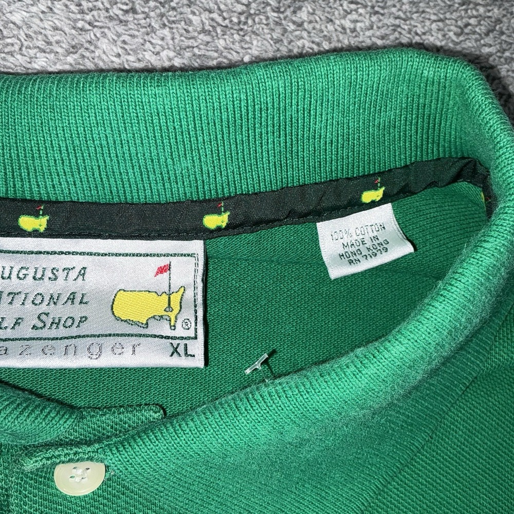 Augusta National Masters Golf‎ Shirt Men's XL Green Slazenger Short Sleeve Polo - Picture 5 of 8